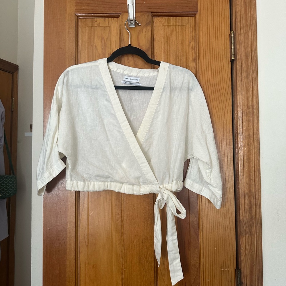 Urban Outfitters Cotton/Linen Blend Top Size XS